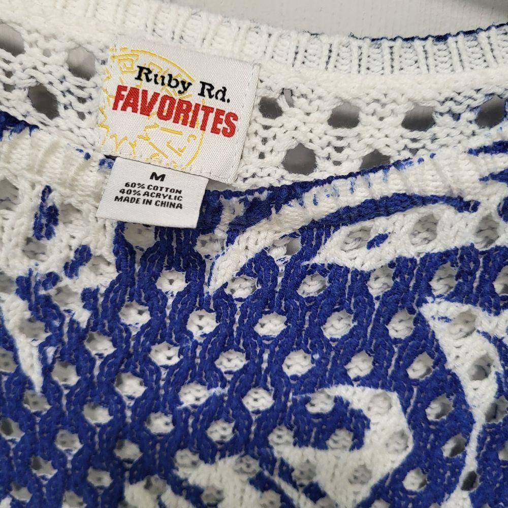 Open Weave Sweater By Ruby Rd Med - image 4